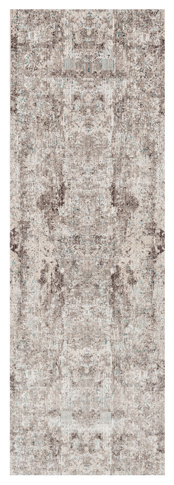 Cambridge Runner, Light Gray, 2'6" x 8', Abstract