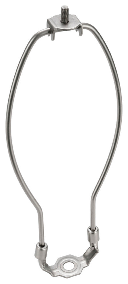 Aspen Creative 20006-2 10" Lamp Harp With Saddle, Satin Nickel