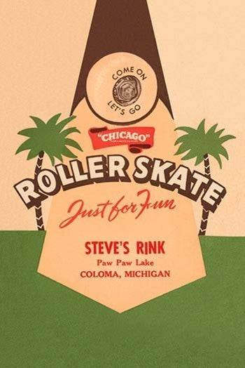Roller Skate Just For Fun- Gallery Wrapped Canvas Art 28" x 42"