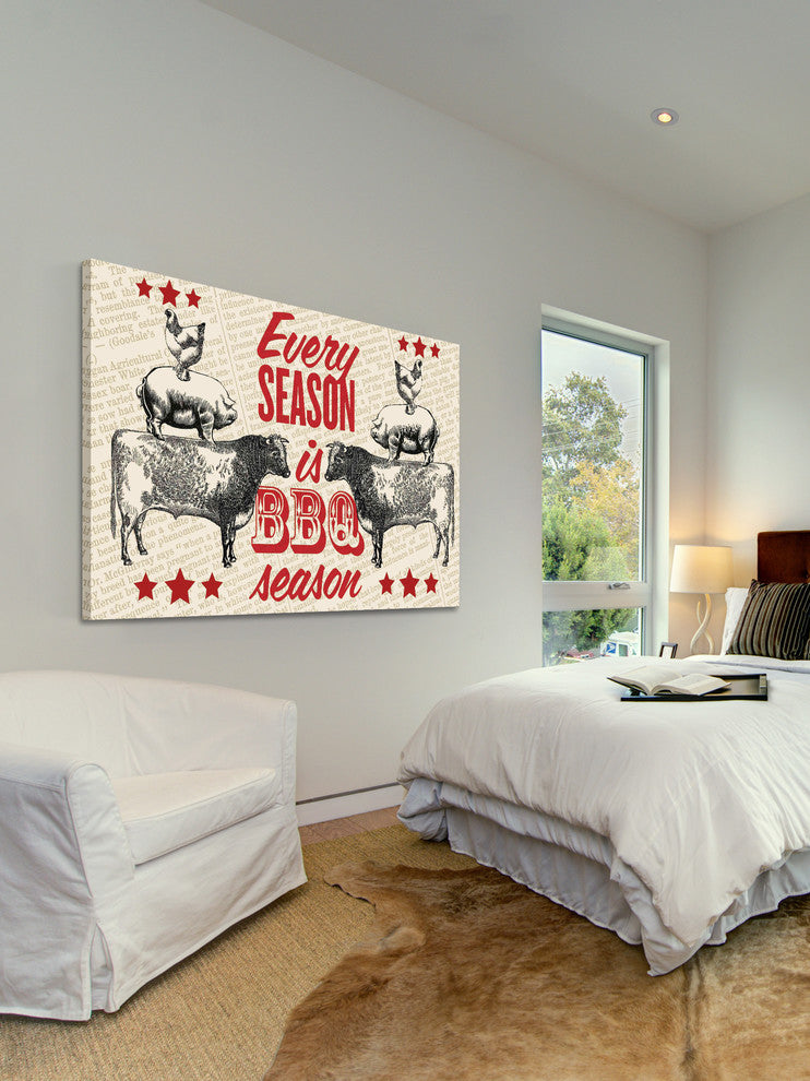 "BBQ Season" Painting Print on Canvas