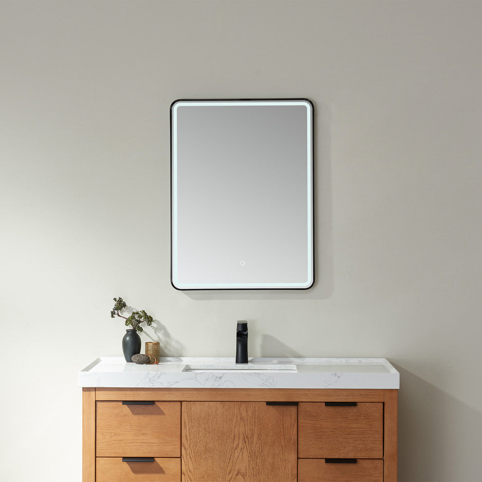 24'' Rectangle LED Lighted Accent Bathroom/Vanity Wall Mirror