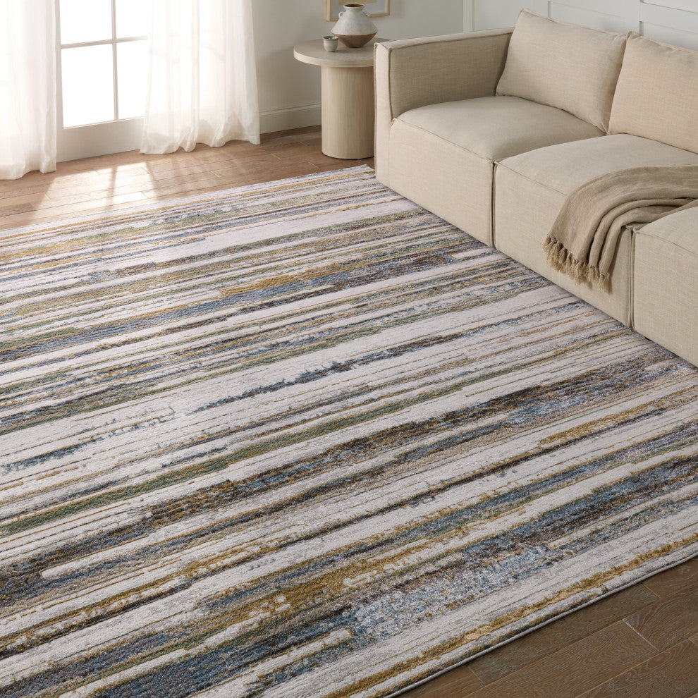 Vibe by Jaipur Living Fioro Striped Multicolor/ Cream Area Rug 9'3"X12'