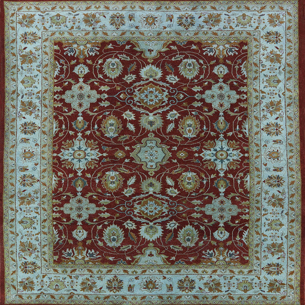 Ahgly Company Indoor Square Mid-Century Modern Area Rugs, 4' Square