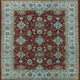 Ahgly Company Indoor Square Mid-Century Modern Area Rugs, 4' Square