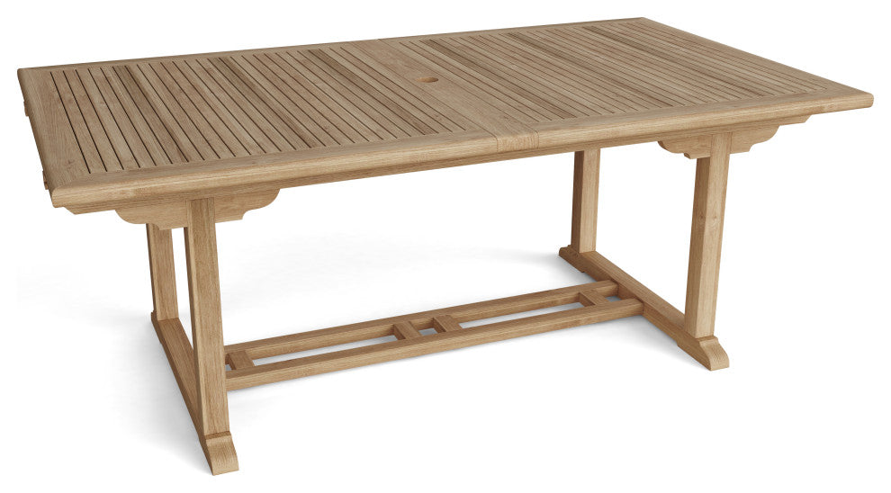 Valencia 117" Rectangular Table w/ Double Extensions