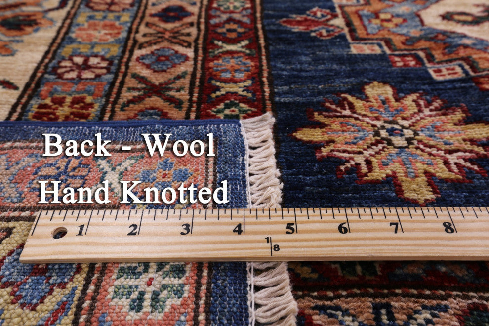 Hand Knotted Super Kazak Wool Rug 10' 1" X 13' 1" Q5215