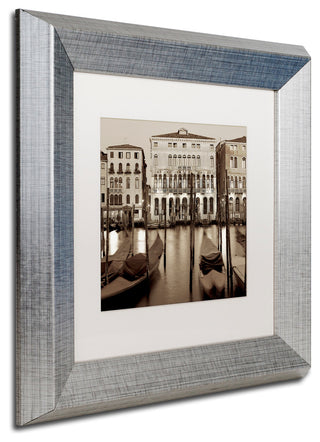 Alan Blaustein 'Venezia I' Art, Silver Frame, White Mat, 11x11