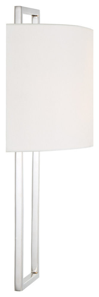 Fremont 2 Light Wall Mount, Polished Nickel