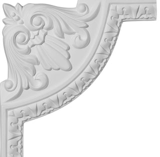 8 1/2"W x 8 1/2"H Nexus Acanthus Leaf Panel Moulding Corner