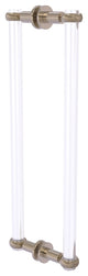Clearview 18" Back to Back Twist Accent Shower Door Pull, Antique Pewter