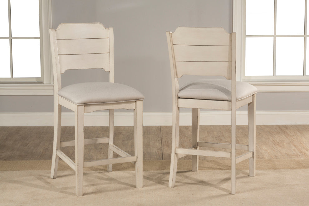 Hillsdale Clarion Open Back Counter Height Stool, Set of 2