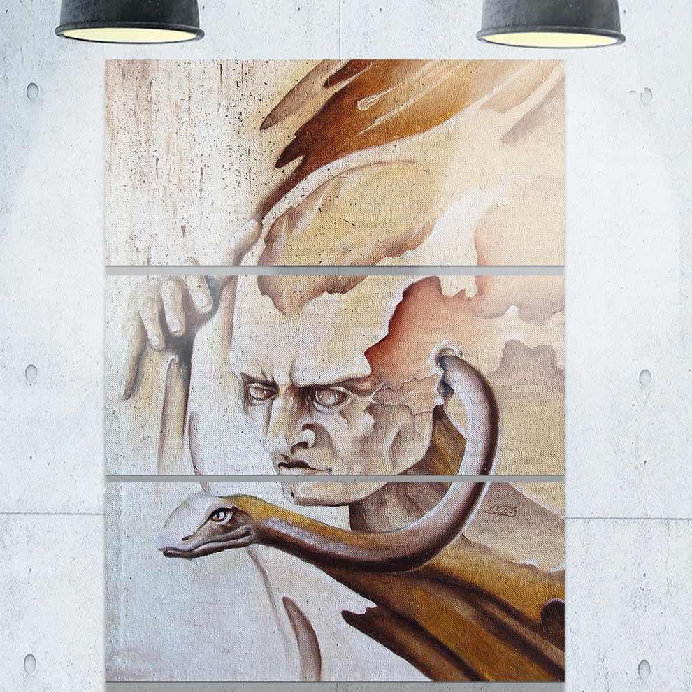 "Voice Inside" Digital Metal Wall Art, 3 Panels, 28"x36"
