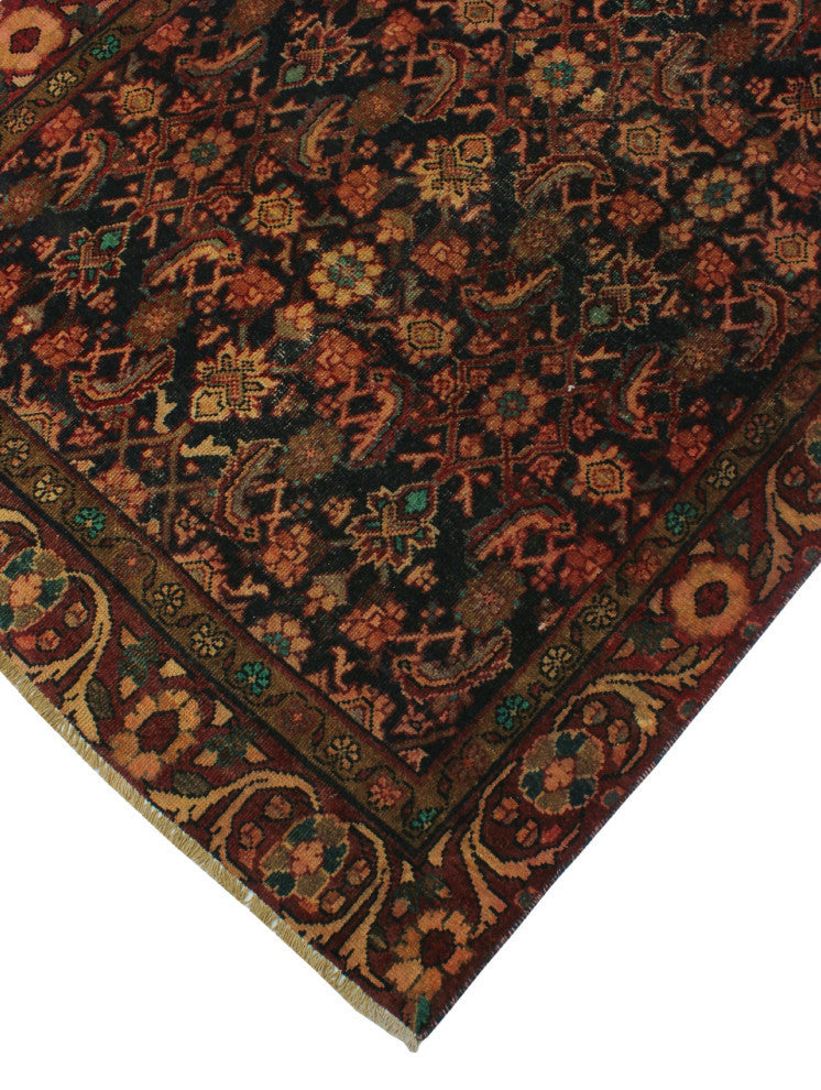 Semi Antique Hadiiye Rust Runner, 4'6x9'6
