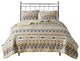 Woolrich Montana Printed Cotton Oversized Quilt Mini Set, Tan