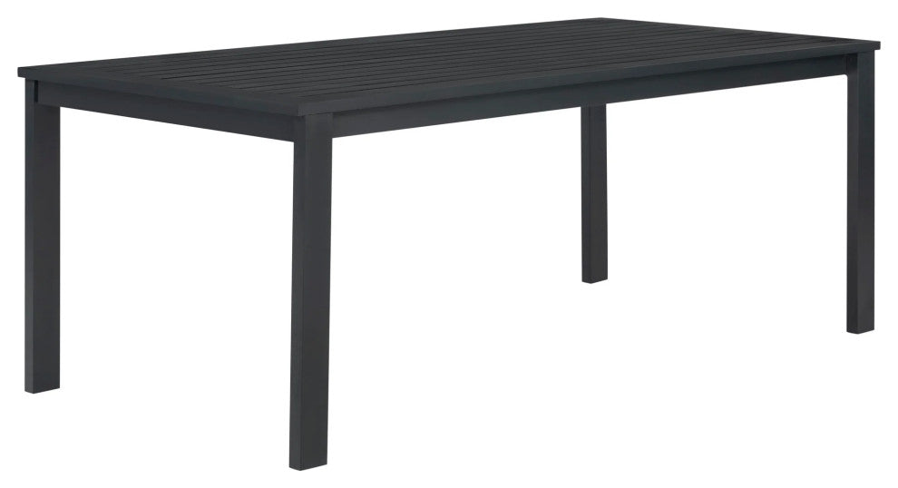 Sardinia Outdoor Aluminum Dining Table - Black