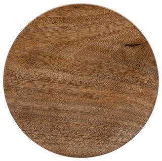 Wood, Set of 2 8/10"D Round Risers, Natural