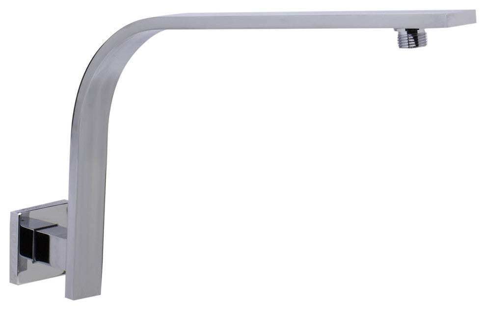 ALFI brand AB16GSW-PC 16" Square Wall Mount Shower Arm for Rain Shower Head