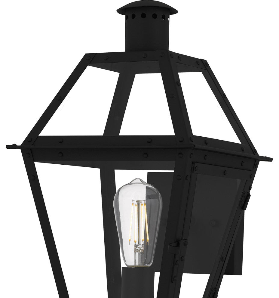 Quoizel RO8410 Rue De Royal 21" Tall Outdoor Wall Sconce - Earth Black