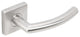 Oslo Lever, Tubular Privacy, Backset, Satin Stainless Steel, 2-3/8" Backset