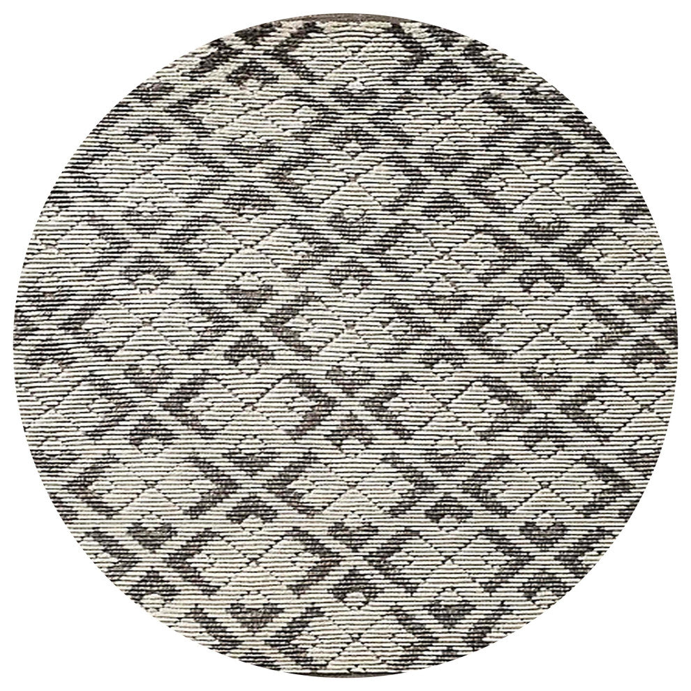 Ahgly Company Indoor Round Mid-Century Modern Area Rugs, 8' Round