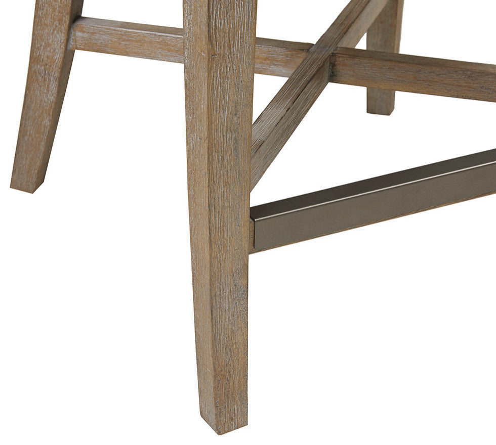 Madison Park Carson Counter Stool With Swivel Seat, Navy Blue