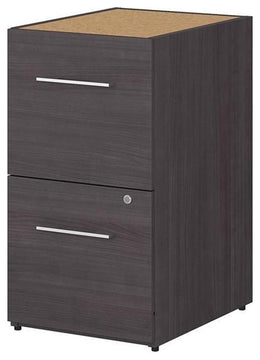 Office 500 16W 2 Drawer File Cabinet in Storm Gray - Engineered Wood