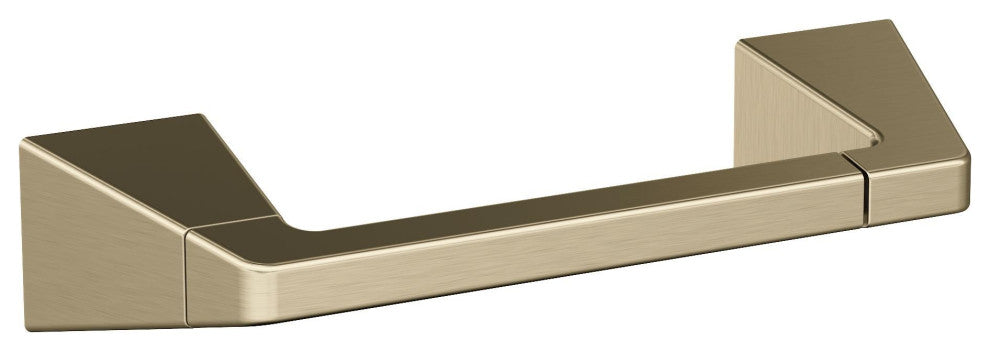 Amerock Blackrock Contemporary Pivoting Double Post Toilet Paper Holder, Golden
