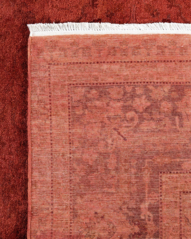 Fine Vibrance, One-of-a-Kind Hand-Knotted Area Rug Pink, 6'3"x9'3"