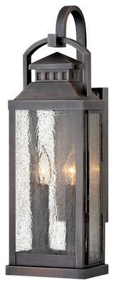 Hinkley Revere Large Wall Mount Lantern, Blackened Brass
