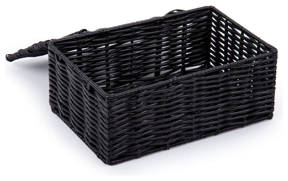 3-Piece Classic Home Storage Boxes, Set of 3, 10.25x8.5x5.5 inches, Black