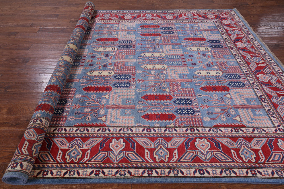 8' 0" X 10' 0" Persian Ziegler Hand Knotted Wool Rug Q4443