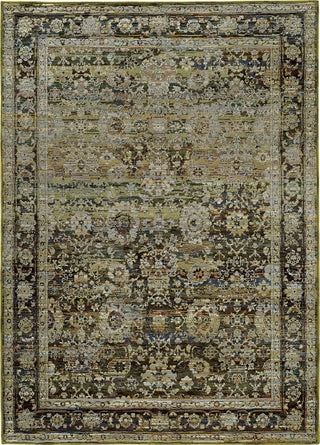 Oriental Weavers Sphinx Andorra 7125C Rug, Green/Brown, 5'3"x7'3"