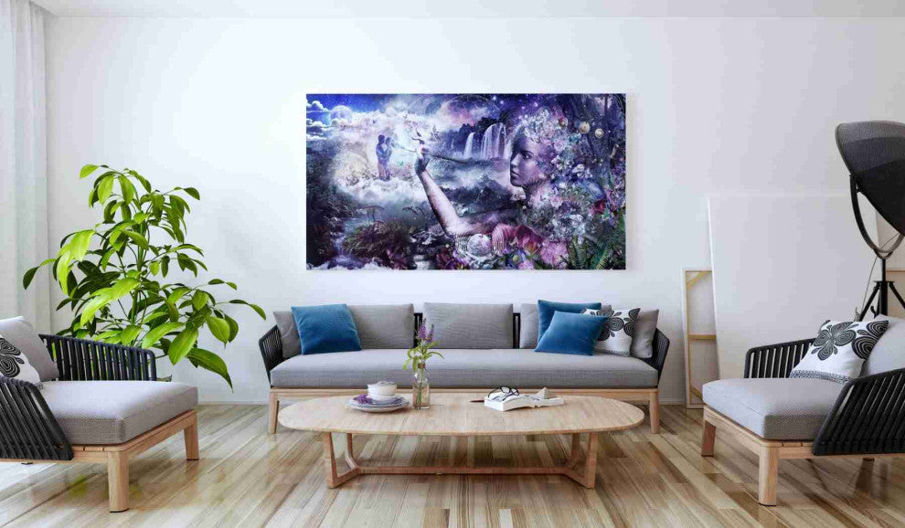 Epic Graffiti "The Painter" by Cameron Gray, Giclee Canvas Wall Art, 30"x60"