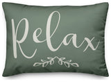 Relax on Green 14x20 Indoor/Outdoor Pillow