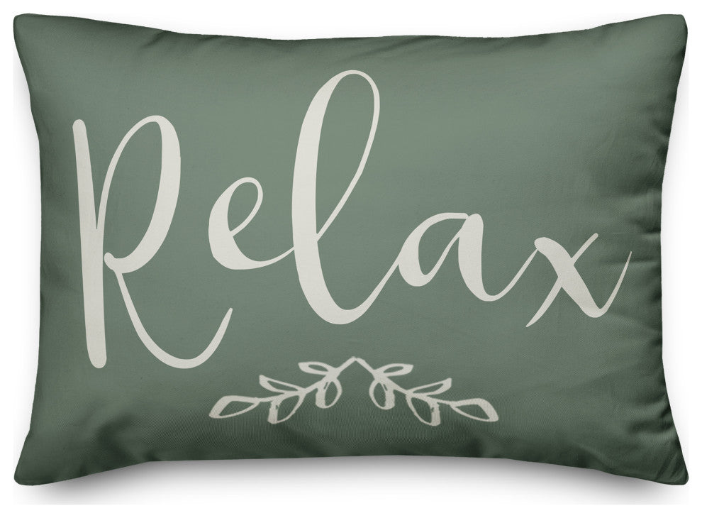 Relax on Green 14x20 Indoor/Outdoor Pillow