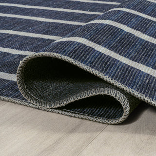 Rand Distressed Ticking Stripe Machine-Washable Area Rug, 5x8