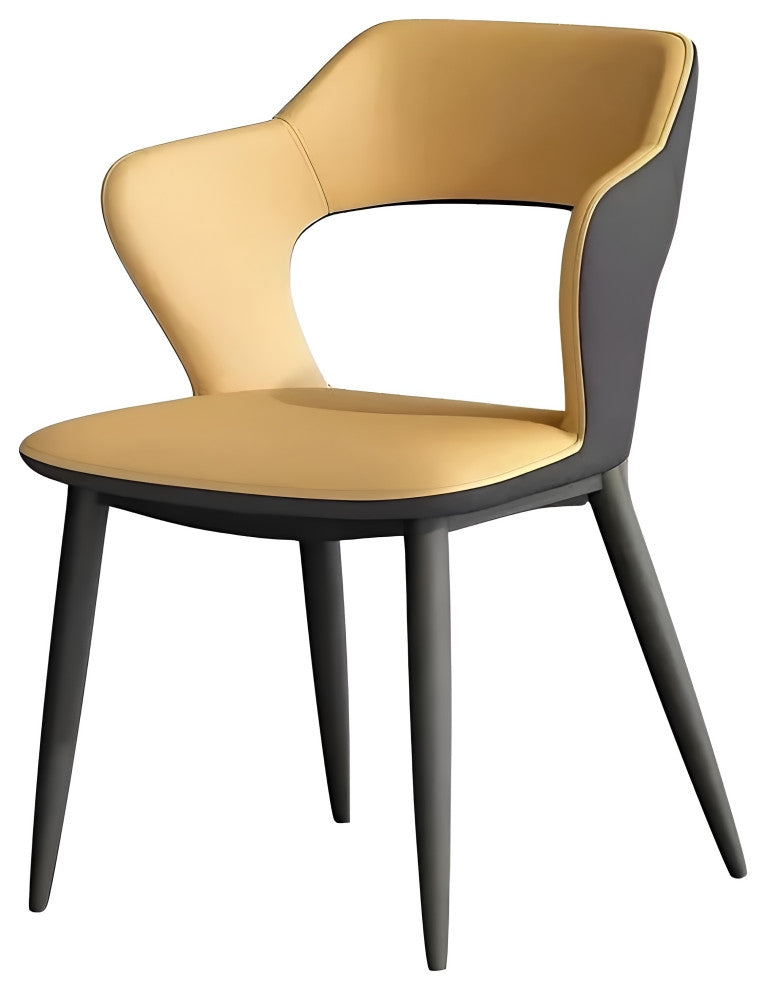 Modern Minimalist Red Backrest Desk Chair, Peach