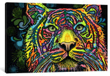 "Tiger" Wrapped Canvas Art Print, 18x12x1.5