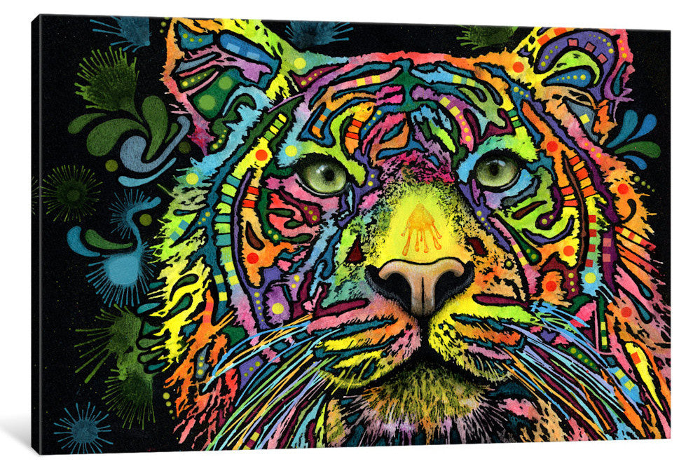 "Tiger" Wrapped Canvas Art Print, 18x12x1.5