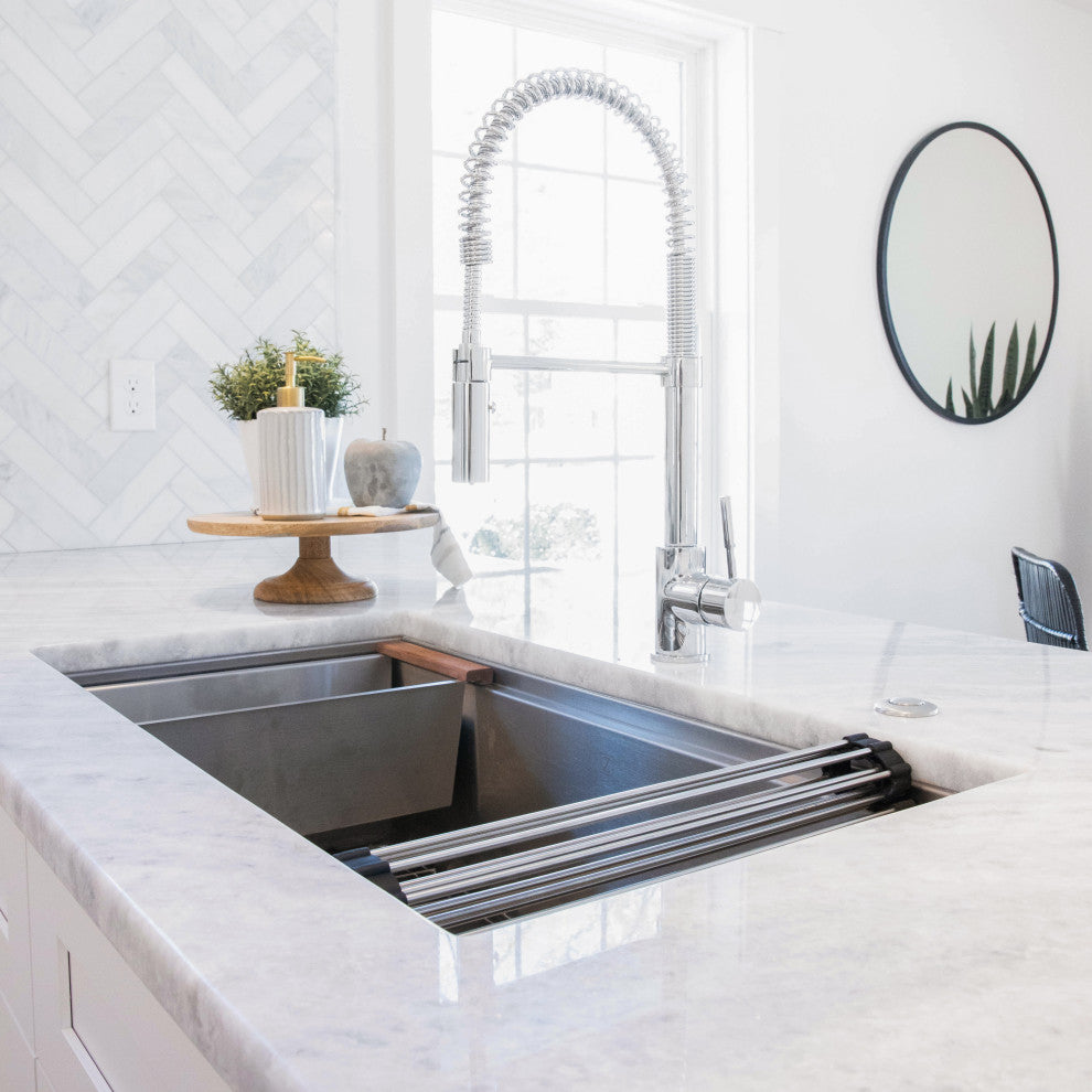 ZLINE Undermount Single Bowl Sink in Stainless Steel with Accessories
