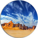 Sahara Desert Panorama, Photography Disc Metal Wall Art, 38"