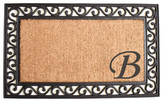Versailles Monogram Doormat, 22"x36", B