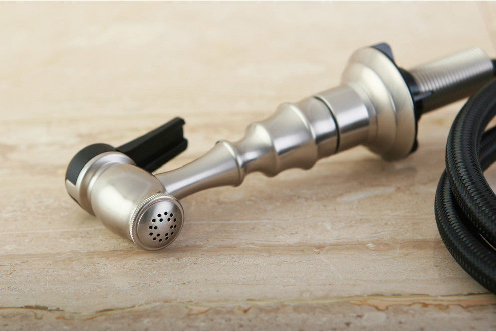 Gourmet Scape Kitchen Faucet Side Sprayer, Brushed Nickel