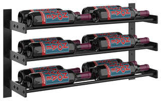 Evolution Wine Wall 2C 15, 12 Bottle,, Matte Black