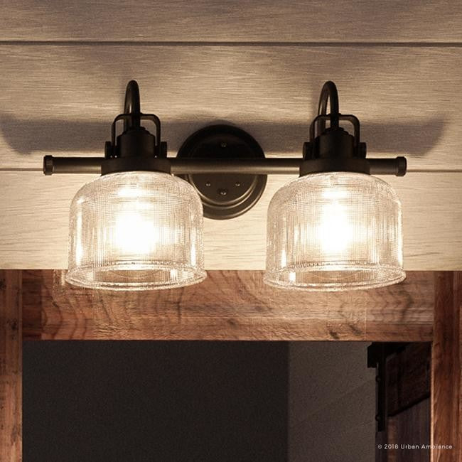 Luxury Industrial Bath Vanity Light, Harlow Series, Fashion Bronze