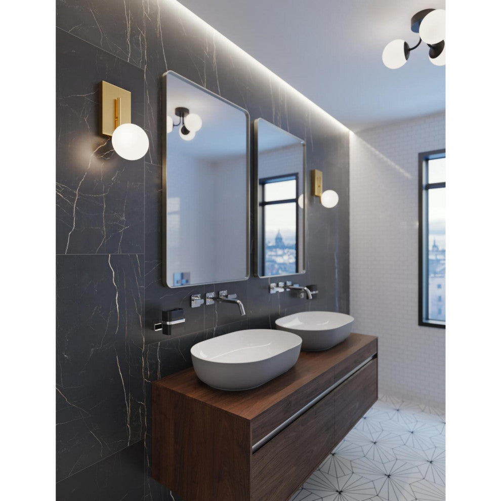 Metropolitan 12" LED Sconce, Satin Brass