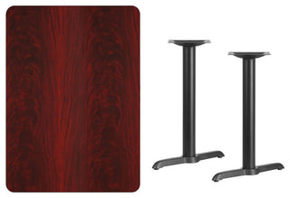 Rectangular Mahogany Table Top XU-MAHTB-3042-T0522-GG