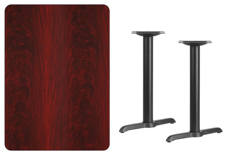 Rectangular Mahogany Table Top XU-MAHTB-3042-T0522-GG