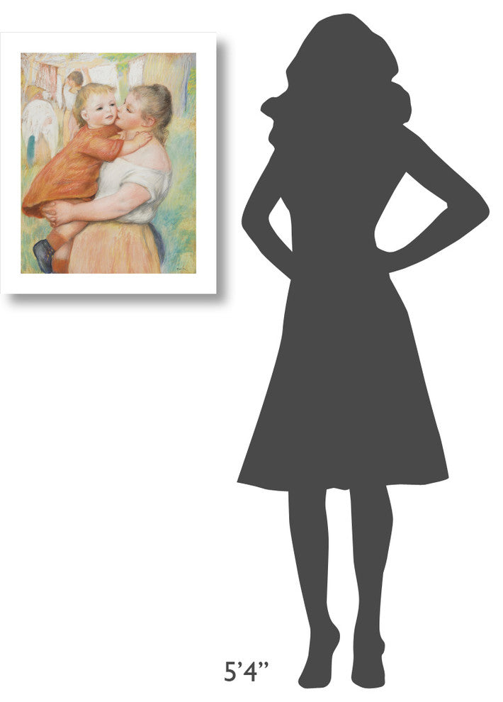 "Mother and Child, 1886" Digital Paper Print by Pierre-Auguste Renoir, 19"x24"