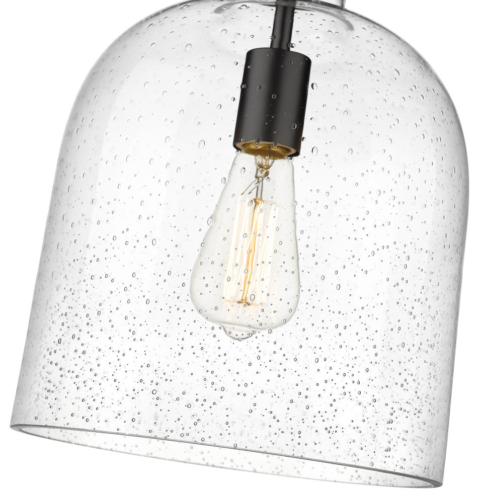 Zlite 817-9MB 1-Light Pendant, Clear Seedy